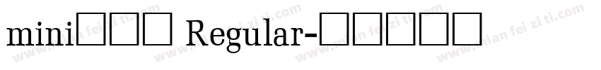 mini小布丁 Regular字体转换